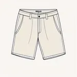 white khaki shorts image